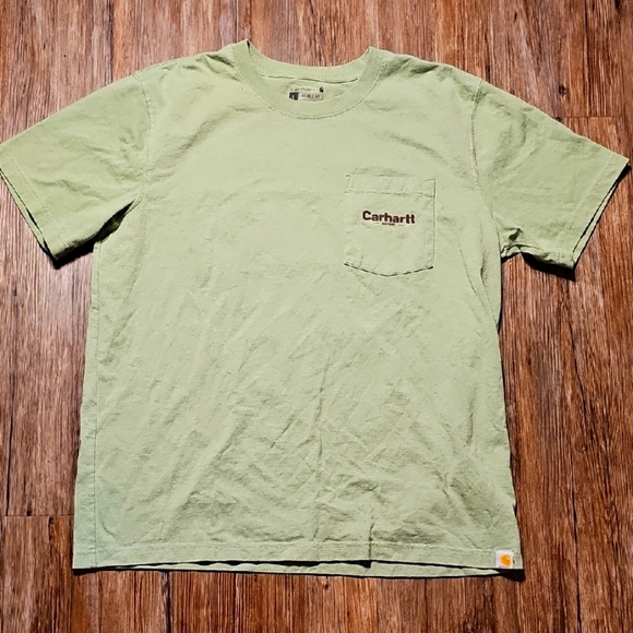 Carhartt Men's Green Graphic Logo T-Shirt Large - Picture 1 of 4